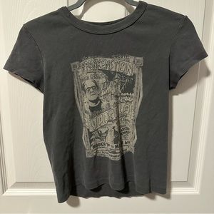 Brandy Melville John Galt Dracula & Frankenstein Baby Tee